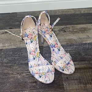 Light Pink Floral Aldo Heels